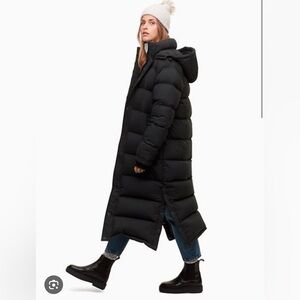 GAP Long Puffer Coat – Size XS (Fits S) – Black – Excellent Condition